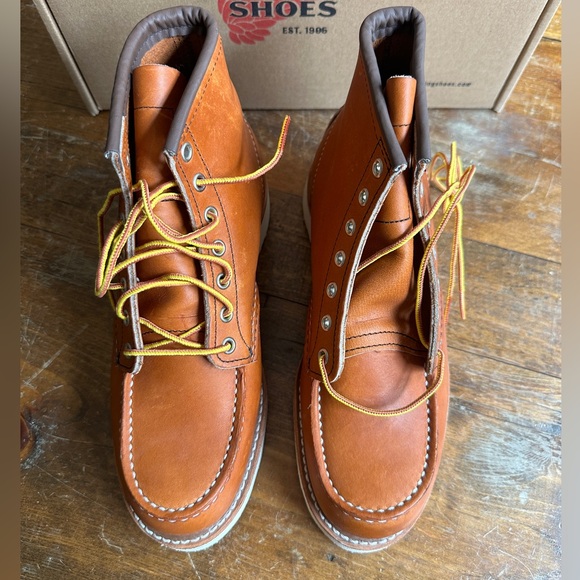 Classic Moc Toe 6” Red Wing Boots MENS size 7 WOMENS size 8.5 - Picture 6 of 6